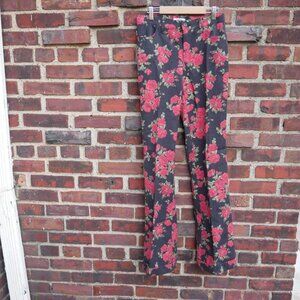 Vintage Moschino Floral Rose Pants